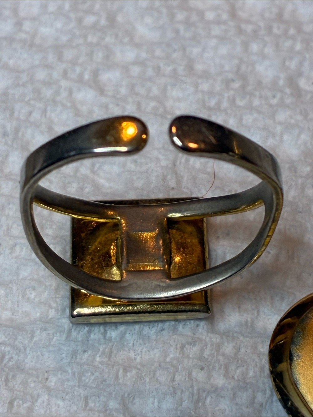 Gorham Sterling Vermeil heart pendant necklace and ring - Picture 5 of 6